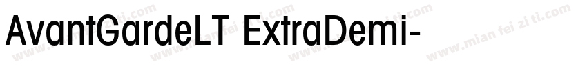 AvantGardeLT ExtraDemi字体转换